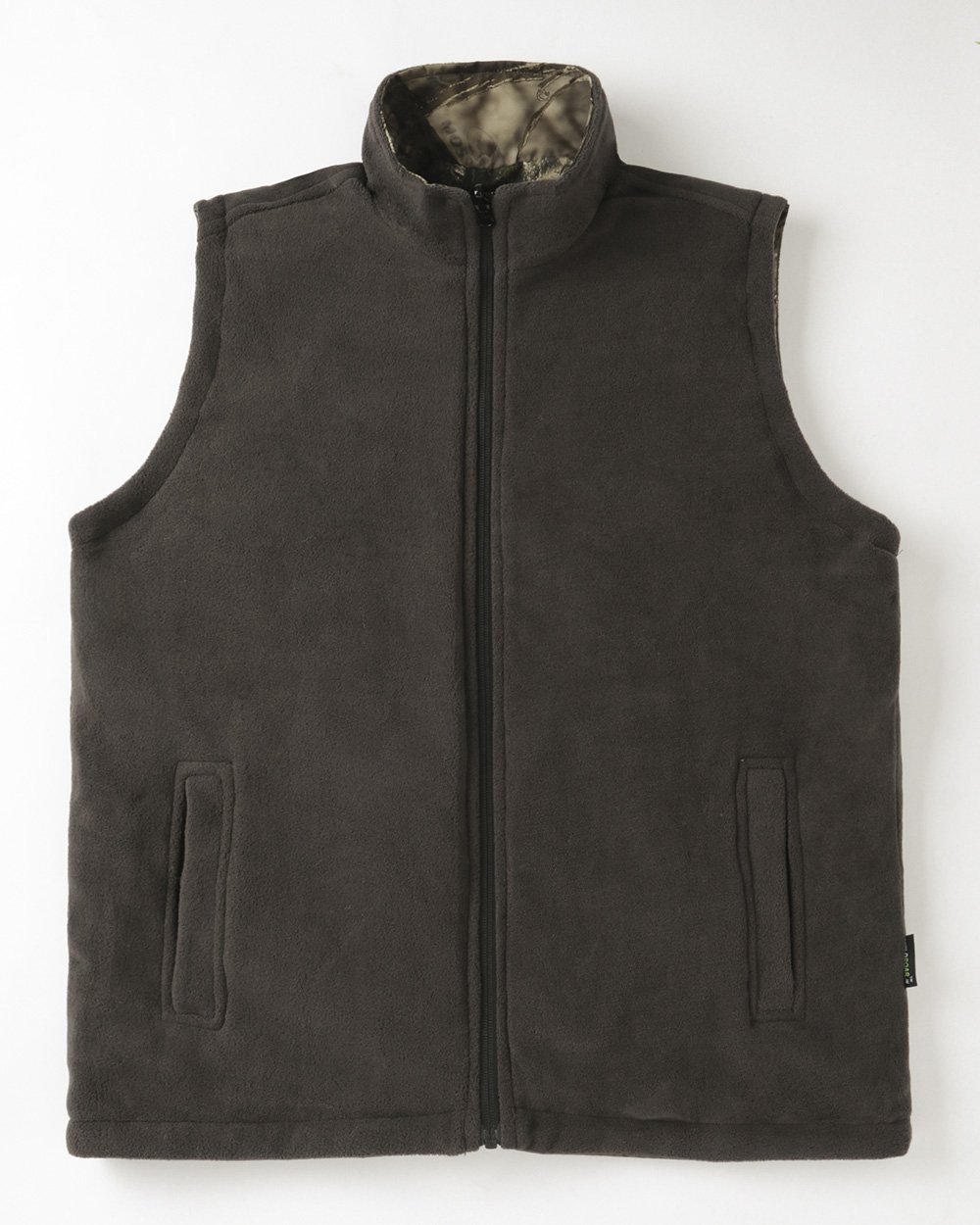 Sleeveless Jacket Reversible– Dry Leaf Camo & Deep Grey - Image 2