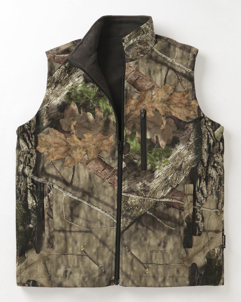 Sleeveless Jacket Reversible– Dry Leaf Camo & Deep Grey - Image 3