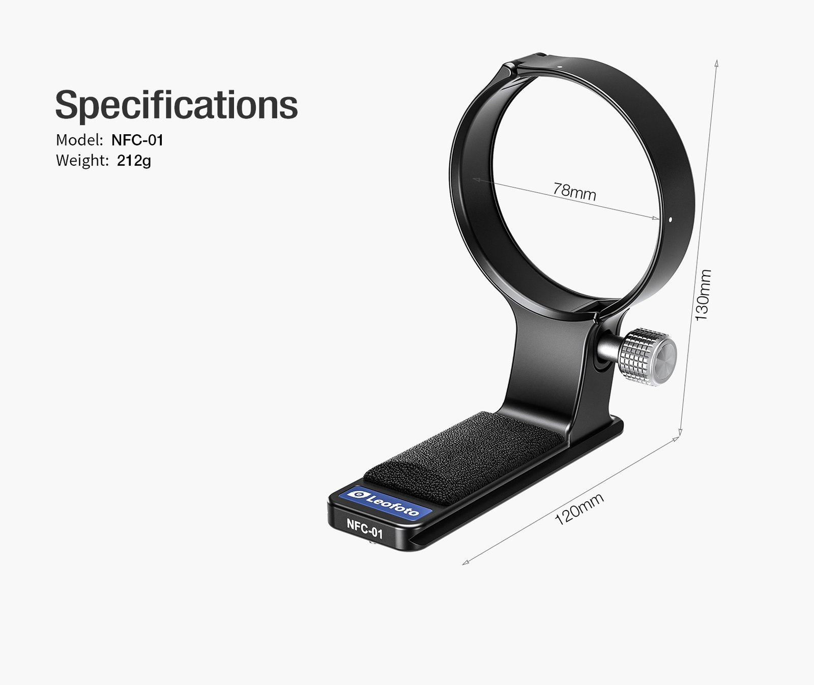 Leofoto Lens Foot for Nikon Z 180-600mm NFC-01 - Image 7